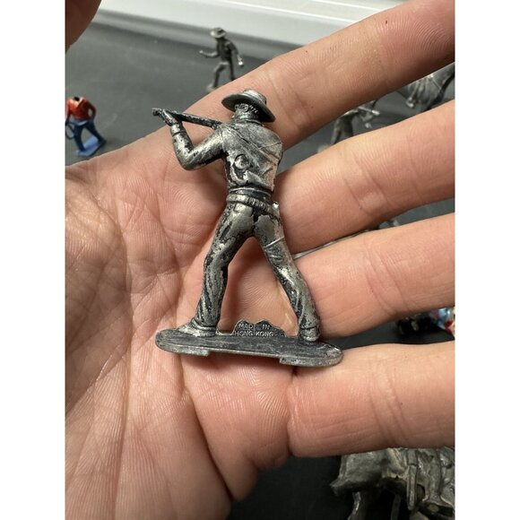 Pewter Lone Star Figures And Other Lead Western Figures COWBOYS INDIANS - Picture 14 of 14